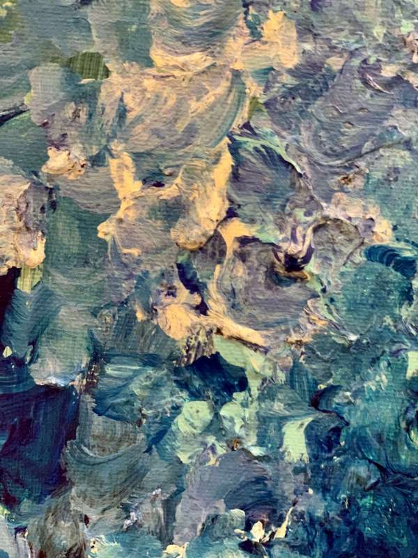 close up of Blue Hydrangea from Evolution Art